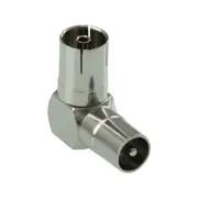 Antsig Adaptor 75 OHM Plug to 75 OHM Socket Right Angle