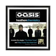 Oasis - Heathen Chemistry Promotional Vintage Poster Framed