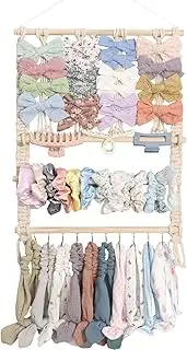 Fmzrbnih Baby Bow Organiser for Girls, Hair Bow Holder, Space-saving Clips Storage Stand for Headbands, Dressing Table, Bathroom, Laundry Room, Bedroom Decoration