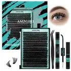 Lash Clusters Kit 320Pcs,80D DIY Individual Lashes Extension Kit,Lash Bond and S