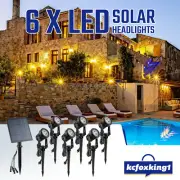 LED Solar Spot Light Pathway Light Outdoor Garden Lawn Fence Landscape Wall Lamp