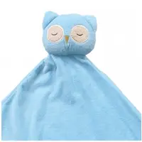 在飛比找Yahoo奇摩購物中心優惠-美國Angel Dear 大頭動物嬰兒毛毯 藍色貓頭鷹