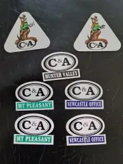 coal mining stickers 7 C & A