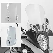Lorababer Motorcycle Windshield Windscreen Wind Screen Shield Flyscreen Protector Compatible with S-uzuki V-Strom DL650 DL 650 V Strom 650 2017-2022 18 19 20 21 Airflow Wind Deflector (Clear)
