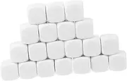 INOOMP 30Pcs Acrylic Blank Dice DIY Game Dices for Teaching Props Creative Family Fun Six Sided Gambling Dice for Parties and Educational Activities
