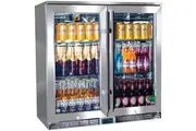 Rhino Glass 2 Door Energy Efficient Alfresco 208L Bar Fridge with LOW E Glass