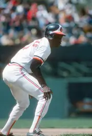 Elrod Hendricks Baltimore Orioles leads off of third base at an M- 1974 Photo