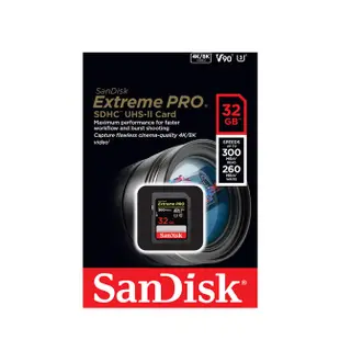 SANDISK Extreme PRO 32G 64G 128G SDXC UHS-II U3 專業攝影超高速記憶卡