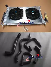 Aluminum radiator shroud fan black silicone hose for Ford Falcon BA BF XR6 Turbo (for: Ford)