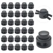 Plastic Cord Locks for Drawstrings Paracord, 30 PCS Heavy Duty Double Hole Dr...