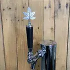 Maple Leaf Mini Beer Tap Handle Keg Kegerator Vtg Metal Trophy Toronto Canada