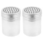 (Set of 2) Dredge Shakers 10 oz, Stainless Steel Spice Shakers6355