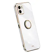 XINLI For vivo Y10 Flexible TPU Phone Case Electroplating Ring Kickstand Mobile Phone Cover