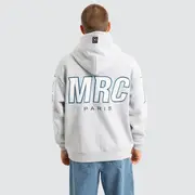 [Americain] Credential Relaxed Hoodie Grey Marle