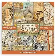 Stamperia International Scrapbooking Pad - Savana, Multicoloured, 12 x 12 inches, SBBL103