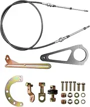 2 Inches Cable Column Adjustable Shift Linkage Kit Fit for GM TH350 TH400 700R4 TH200 2004R 4L80E Transmissions Replace ACA-1804 LB01-ACA-1804
