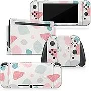 TACKY DESIGN Chic Weirdo Skin Compatible with Nintendo Switch Skins Decal, Switch Stickers Vinyl 3m, Kawaii Pastel Full Cover
