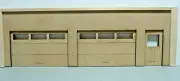 1/24 SCALE DIORAMA GARAGE FRONT ONLY- OPENING DOORS UNFINISHED ADD YOUR TOUCH