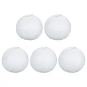 5 Pcs 12" Paper Lanterns Round Hanging Chinese/Japanese Lantern Decor White