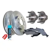 Rear Wheel Bearing Hub Ass Brake Rotor Pad Kit for Subaru Impreza GC GF W/O ABS
