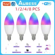 TUYA Smart WiFi E14 Candelabra RGB LED Light Bulb for Alexa Google Home