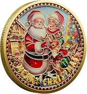 Christmas Commemorative Coin - Fake Commemorative Badge | Festival Collection Souvenir | Coin Collection | Merry Christmas Commemorative Coin For Family