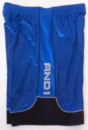 And1 Mens Basketball Gym Workout Shorts Black and Blue ALL SIZES M L XL 2XL 3XL