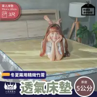 在飛比找momo購物網優惠-【BOSS BEDDING 小老闆寢具】單人3尺冬夏兩用竹蓆