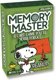 AQUARIUS Peanuts Beagle Scouts Memory Master Card Game - Fun Family Party Game