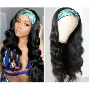 Body Wave Headband Wig Human Hair Headband Wigs for Black Women Brazilian Vir...