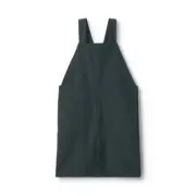 MUJI Cotton Plain Weave Work Apron Unisex L-XL Width 136 x Length 96cm Dark Gray
