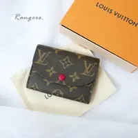 在飛比找蝦皮商城精選優惠-[現貨] Louis Vuitton LV 女用皮夾 桃紅內