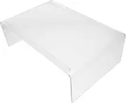 Clear Acrylic Monitor Stand for Computer Ergonomic Riser with Compact Design for Home Office Increases Display Height Space Saving Acrylic Computer Holder