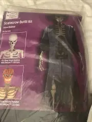 NEW - 12’ Skeleton Home Depot Scarecrow Outfit Costume Kit Halloween Haunter
