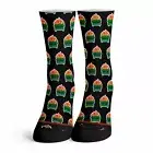 2020 Dumpster Fire Black Pattern Socks Quarantine Trump Election Murder Hornets