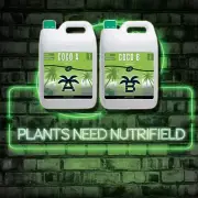 Pickup Nutrifield Hydroponics COCO A&B Grow Nutrient 2x5L Base Nutrient Kit