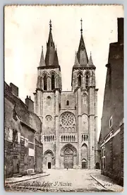 c1910s Blois Eplise St. Nicolas Antique Postcard