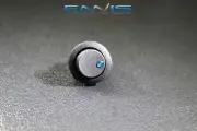 ROUND ON OFF ROCKER SWITCH MINI TOGGLE BLUE LED 3/4 MOUNT HOLE EC-1213BL