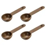 4pcs Coffee Spoons, 10ml Wooden Table Spoons Tea Measure Scoops Walnut