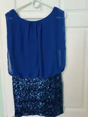 Aidan Mattox Women's Dress/Blue Size 2