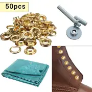 50 Eyelets washers Grommet Tool Groundsheet Repair Hole Kit Tarpaulin Tarp Tent