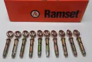 Ramset Anchor DynaBolt Plus Eye Bolt- 8x47mm Gold Passivated Zinc Plate Pack 10