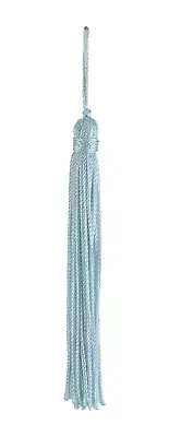 Arctic Sky Blue 4" Chainette Tassels First Frost [Set of 10]