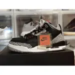 AIR JORDAN 3 RETRO BLACK CEMENT 2018 黑水泥 籃球 854262-001 慢跑鞋