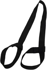TOBBOMEY Adjustable Cotton Yoga Mat Strap Sling Lightweight Exercise Mat Carrier for All Yoga Mats Durable Black Design for Yoga Enthusiasts
