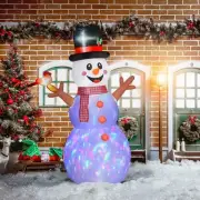 Outsunny 7.9' Christmas Inflatables Branch Hands Snowman w/ Colorful Light