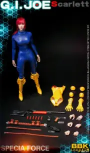BBK GIJOE BBK013 1/6 Solider Action Figure Redhead Sexy Girl Flexible