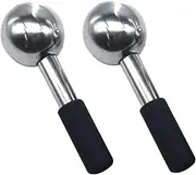 Facial Ice Globes Set 2pcs Stainless Steel Ice Balls Cream Absorption Cooling Tightening Tool for Face Eye ' Care Present