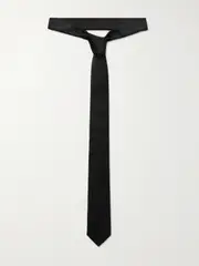 [SAINT LAURENT] SAINT LAURENT - 5cm Silk-twill Tie - Black - One size One size Black