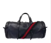 Gucci Gucci NAVY BLUE Leather duffel bag- With Tags